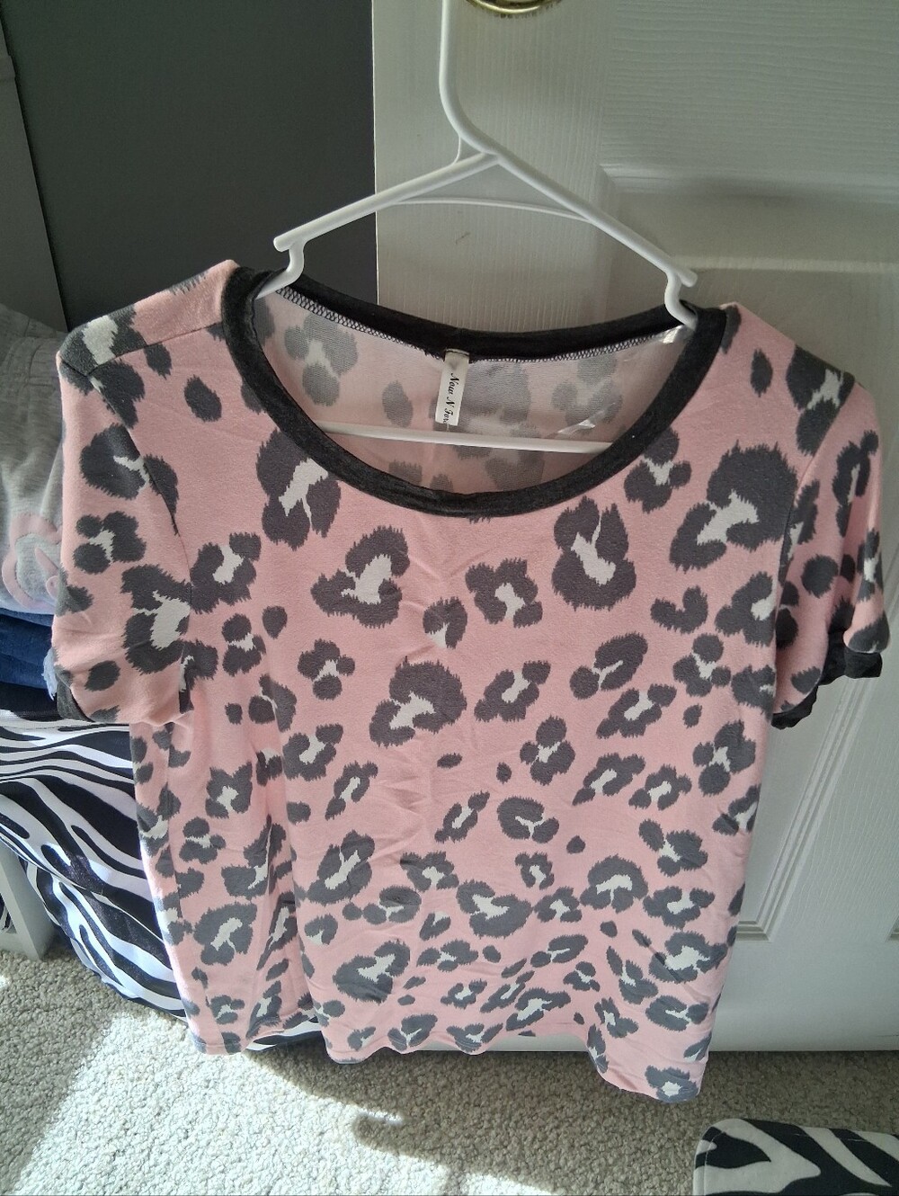 Women's Now N Forever animal print top